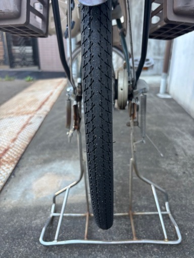 自転車　前後の座席付　　　　　　