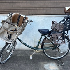 自転車　前後の座席付　　　　　　