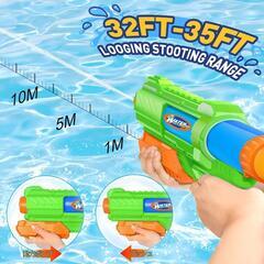 【新品未開封！※最終価格※】水鉄砲 2丁セット 連射 ライフル 大容量 夏 海 川 プール 水遊び おもちゃの画像