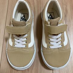 Vansスニーカー 18cm　ベージュ 美品