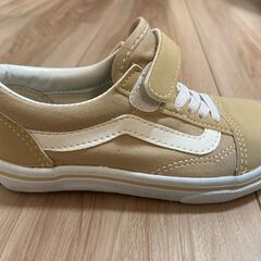 Vansスニーカー 18cm　ベージュ 美品の画像