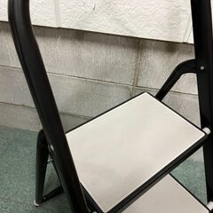 コーナン 2段 脚立 踏み台 折りたたみ可 幅41cm×奥行54cm×高さ83cm の画像