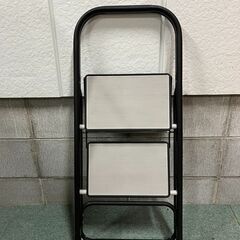 コーナン 2段 脚立 踏み台 折りたたみ可 幅41cm×奥行54cm×高さ83cm の画像