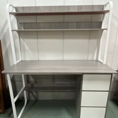 木製 学習机 勉強机 事務机 パソコンデスク 作業台 幅120c...