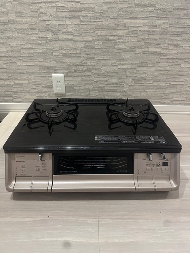 Paloma ガスコンロ　2口　安全機能付き