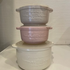 【5/13まで】
陶器製キャニスター　3個セット