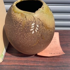 おそらく未使用 信楽焼 壺 花瓶 花器 雅 BUNZAN 文山窯 壷 花入 花生の画像