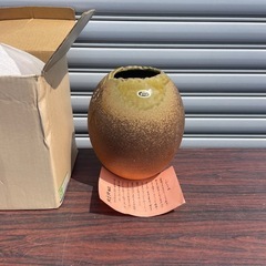 おそらく未使用 信楽焼 壺 花瓶 花器 雅 BUNZAN 文山窯 壷 花入 花生の画像