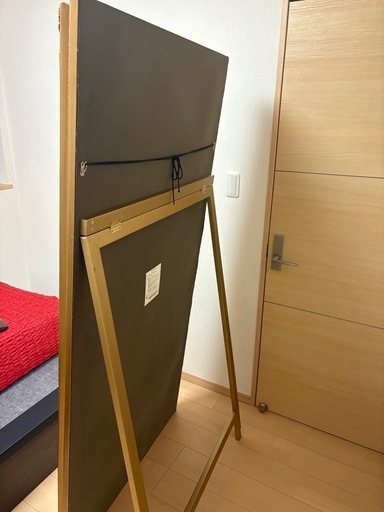 全身鏡 アンティーク調 ミラー 180cm 大型 ヴィンテージ調 ゴールド