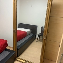 全身鏡 アンティーク調 ミラー 180cm 大型 ヴィンテージ調...