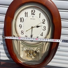 掛時計 セイコー SEIKO 電波 アミューズ 電波からくり時計 ウェーブシンフォニー AM234B メロディ付の画像