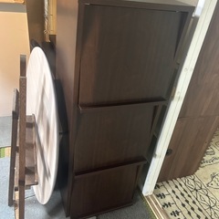 収納ボックス　ダークブラウン