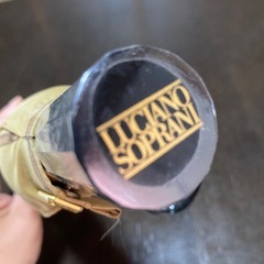【新品未使用】ブランド折りたたみ傘　ルチアーノソプラーニ　ベージュ　革ベルト柄　男性にも女性にも◎の画像