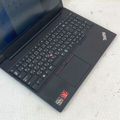 Windows11 Ryzen5第2世代搭載 フルHD液晶 ★ Lenovo ThinkPad E595 Ryzen 5-3500U(2.1G/4C/8T) メモリ16GB SSD256GB(高速M.2)の画像