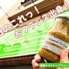 フランス産 粒マスタード 90g、490g入荷しました