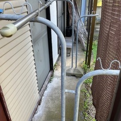 洗濯物干し竿と竿