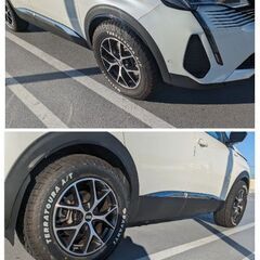 BBS7.5J-17とTERRATOURA A/T235-65-17の4本セット プジョーボルボ等にの画像