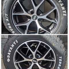 BBS7.5J-17とTERRATOURA A/T235-65-17の4本セット プジョーボルボ等にの画像