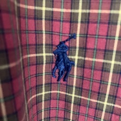 Ralph Lauren ボタンダウンシャツ レッド チェック 140の画像