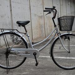 ママチャリ26インチ自転車鍵付き