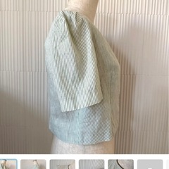 リネンノーカラージャケットの画像