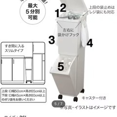 ゴミ箱 2段 スリム ニトリの画像