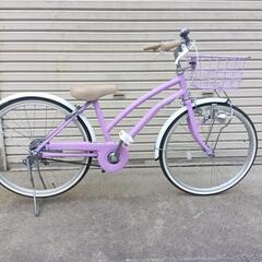 子供用自転車　２２インチ　　車体色　ラベンダー