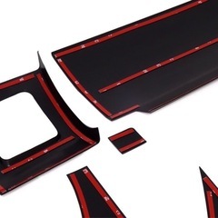 新品 ZVW30プリウスインテリアパネル黒木目 29ピース30系 7インチ用内装の画像