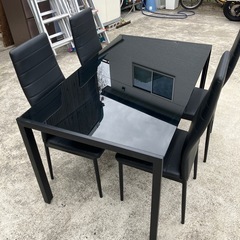 ダイニングテーブルセット　机　チェア　椅子　イス　4脚　四脚　家...