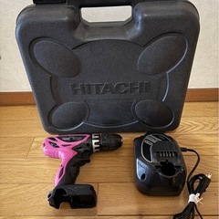 動作確認済み【工具】 日立工機 充電式 ドライバードリル本体、充...