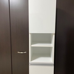 カラーボックス　隙間家具　白の画像