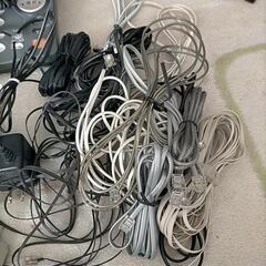 電話機(部品取り) ケーブル他の画像