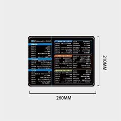 マウスパッド 滑り止め/防水/精密な縁/高精細印刷 Windowsショートカットの画像
