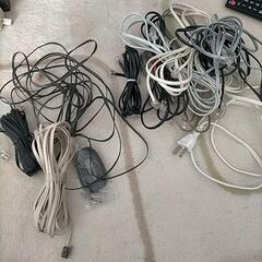 電話機(部品取り) ケーブル他の画像