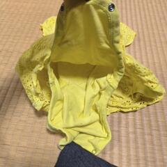 H＆M女の子ロンパース黄色の画像
