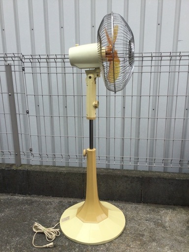 当時物 レトロ扇風機 動作品 ナショナル 30センチ洋間扇 F-30V1L 高さ調整/風量調整/首振り切替 レトロポップ 昭和レトロ