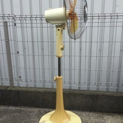 当時物 レトロ扇風機 動作品 ナショナル 30センチ洋間扇 F-30V1L 高さ調整/風量調整/首振り切替 レトロポップ 昭和レトロ の画像