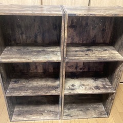 カラーボックス2個セット　
