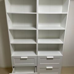 IKEA BRIMNES 本棚（ホワイト）2つセットの画像