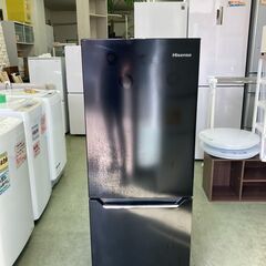 【リサイクルショップ ピカソ 小松原】🌈🌟✨Hisense 2ドア冷蔵庫 150L 2019年製 HR-D15CB ブラック✨🌟🌈★4396★