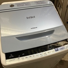 O2505-258 HITACHI 日立 BW-V70B 洗濯機 2018年製 容量7kg 動作確認済み キズ汚れ有り