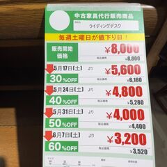 ﾗｲﾃｨﾝｸﾞﾃﾞｽｸ(No:1253384)※ハガレありの画像