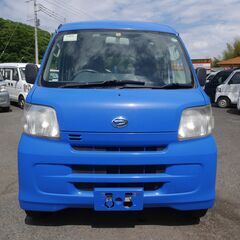 (6458) 35万 H29（2017）年　ダイハツ ハイゼットカーゴ デラックスハイルーフ ４WD 特別色 ブルー AT 走行175,904㎞の画像
