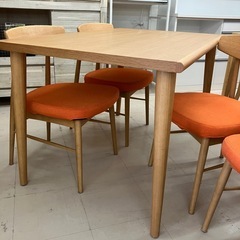 中古美品　大塚家具　ユノシリーズ　ダイニング5点セット　公田店の画像