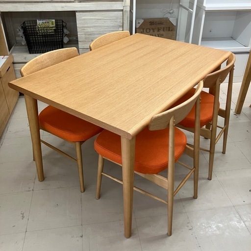 中古美品　大塚家具　ユノシリーズ　ダイニング5点セット　公田店