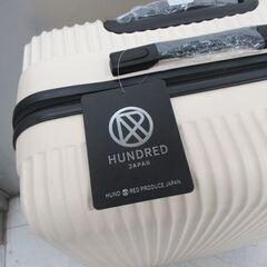新品 HUNDRED 軽量 バイカラー キャリーケース Lサイズ(28インチ) 95L ベージュ MCR-001 ハードケース スーツケース 旅行かばん キャスター付き 苫小牧西店の画像