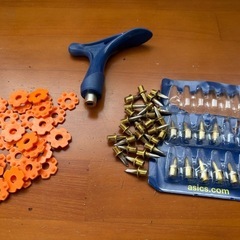 美品　asics陸上スパイク(槍投げ)の画像