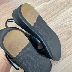 オフィスサンダル ナースサンダル 黒Mの画像