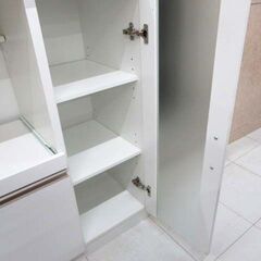 NITORI レンジ台 フォルムN RE9090G 幅90cm ホワイト ニトリ ミドルレンジボード 食器棚 レンジラック キッチン収納 レンジボード ニトリ 苫小牧西店の画像