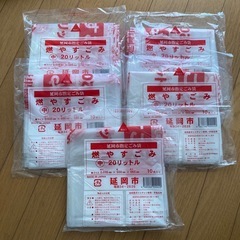延岡市指定ごみ袋 10枚×5セット  燃やすごみの袋（中）